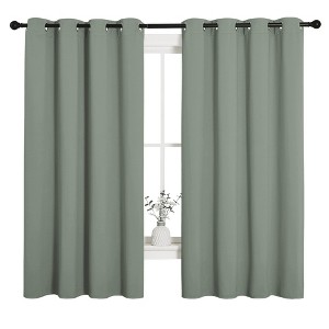 NICETOWN Grommet Top Blackout Curtains, Thermal Insulated Noise Reducing Window Drapes (Set of 2) - 1 of 4