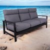 Courtyard Casual Santorini Sofa with Envelop back Cushion  Alum frame in powder coating - 2 of 2