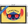 Trends International Disney Lilo and Stitch - Carefree Framed Wall Poster Prints - 3 of 4