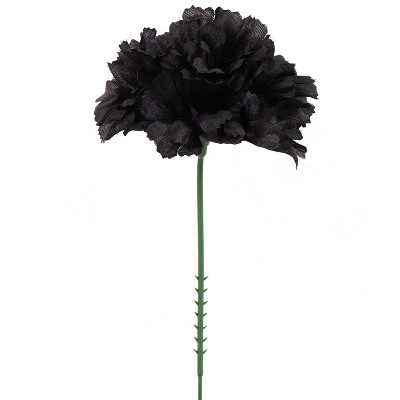 Floral Home 5" Stem Long Black Carnation Pick - 100-Piece