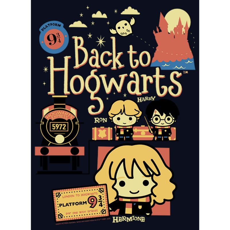 Girl's Harry Potter Back to Hogwarts Cartoon T-Shirt, 2 of 5