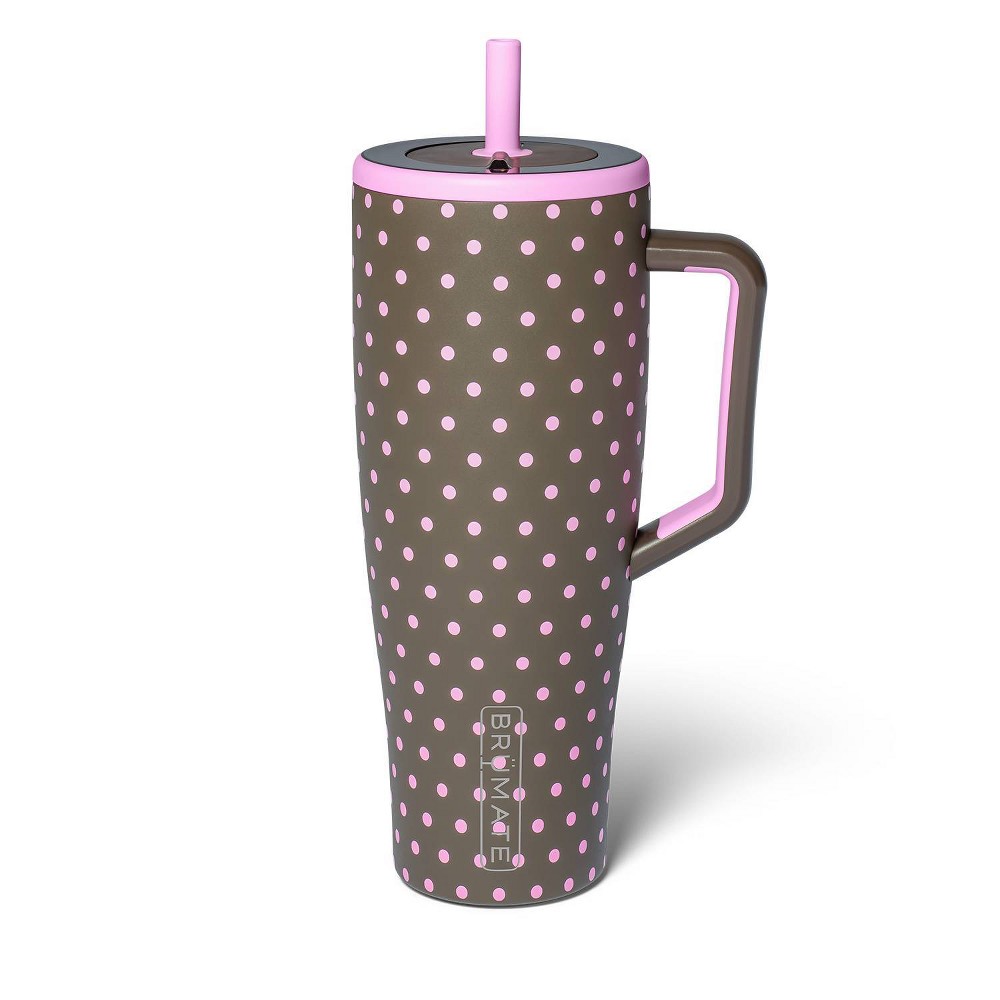 BruMate 40 fl oz Stainless Steel Era Straw Tumbler - Mocha Dot