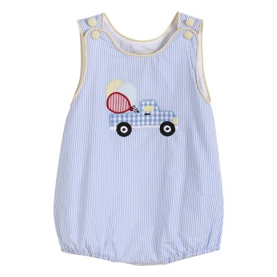 Boy's 's Birthday Balloon Truck Romper - Lil Cactus