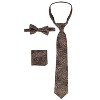 Gioberti Boy's 4pc Paisley Vest Set - 3 of 4