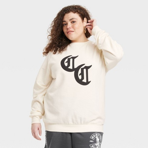 Women's Compton Cowboys Graphic Sweatshirt - Tan 2x : Target