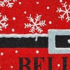 HomeRoots 24" X 36" Red And Black Coir Snowflake Outdoor Christmas Door Mat - 4 of 4