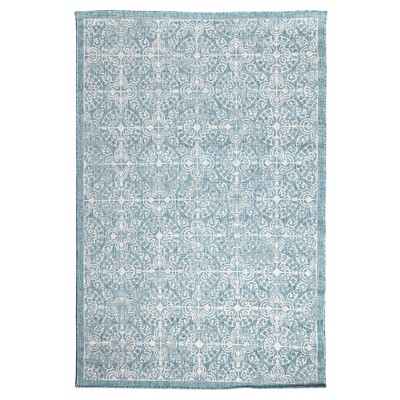 Liora Manne Carmel  Indoor/Outdoor Rug  Aqua..
