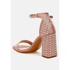 Klebba Pearls Embellished Satin Sandals Women - 3 of 4
