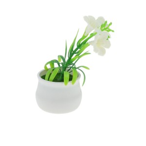 Unique Bargains Artificial Plants Trumpet Flower Plastic 2.76"x2.76"x4.33" 1 Pcs - 1 of 4