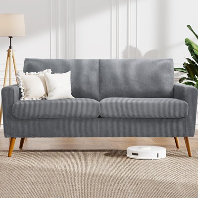 Vipbear 68" Loveseat Sofa,Modern Love Seat Couches for Living Room,Small Couch for Bedroom Office,Comfy Couch with Spring Cushion,Tool-Free Assembly