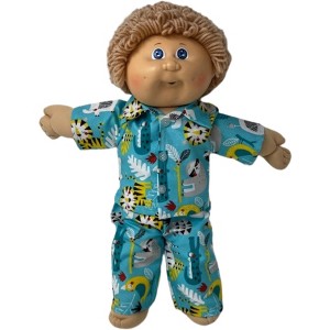 Doll Clothes Superstore Handmade Safari Pajamas Fit Cabbage Patch Kid Dolls - 1 of 4