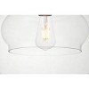 Elegant Lighting Destry 1 Light Black plug-in Pendant With Clear Glass - 4 of 4