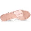 Allegra K Women's Clear Platform Block Heeled Slides Sandals - 4 of 4