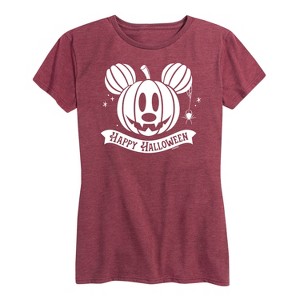 Women's - Disney - Mickey Happy Halloween Short Sleeve Graphic T-Shirt - 1 of 4