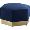 Meridian Furniture,Marquis Velvet Ottoman - 2 of 4