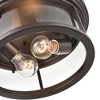 Millennium Lighting Bresley 2 - Light Flush Mount in  Powder Coat Bronze - 3 of 4