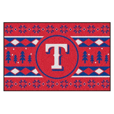 MLB Texas Rangers 19"x30" Holiday Sweater Rug