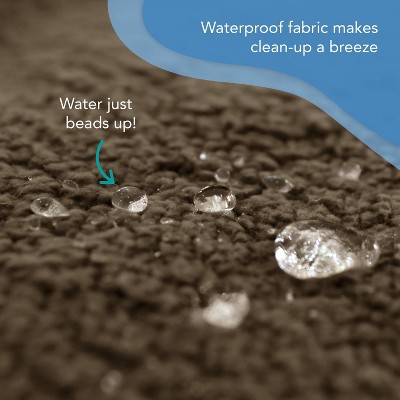 Extra Large Brown Waterproof Reversible Fleece Dog Blanket