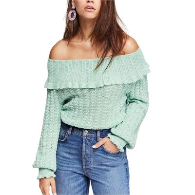 Free People Womens Crazy in Love Pullover Sweater