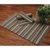 Park Designs Mineral Stripe Rag Rug - 2' x 3' - Gray - 2 of 3