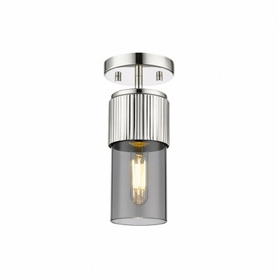 Bolivar - 1 Light Flush Mount In Industrial Style-8.75 Inches Tall and 4 Inches Wide