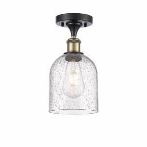 Bella - 1 Light Semi-Flush Mount In Industrial Style-10.75 Inches Tall and 5.5 Inches Wide - 1 of 1