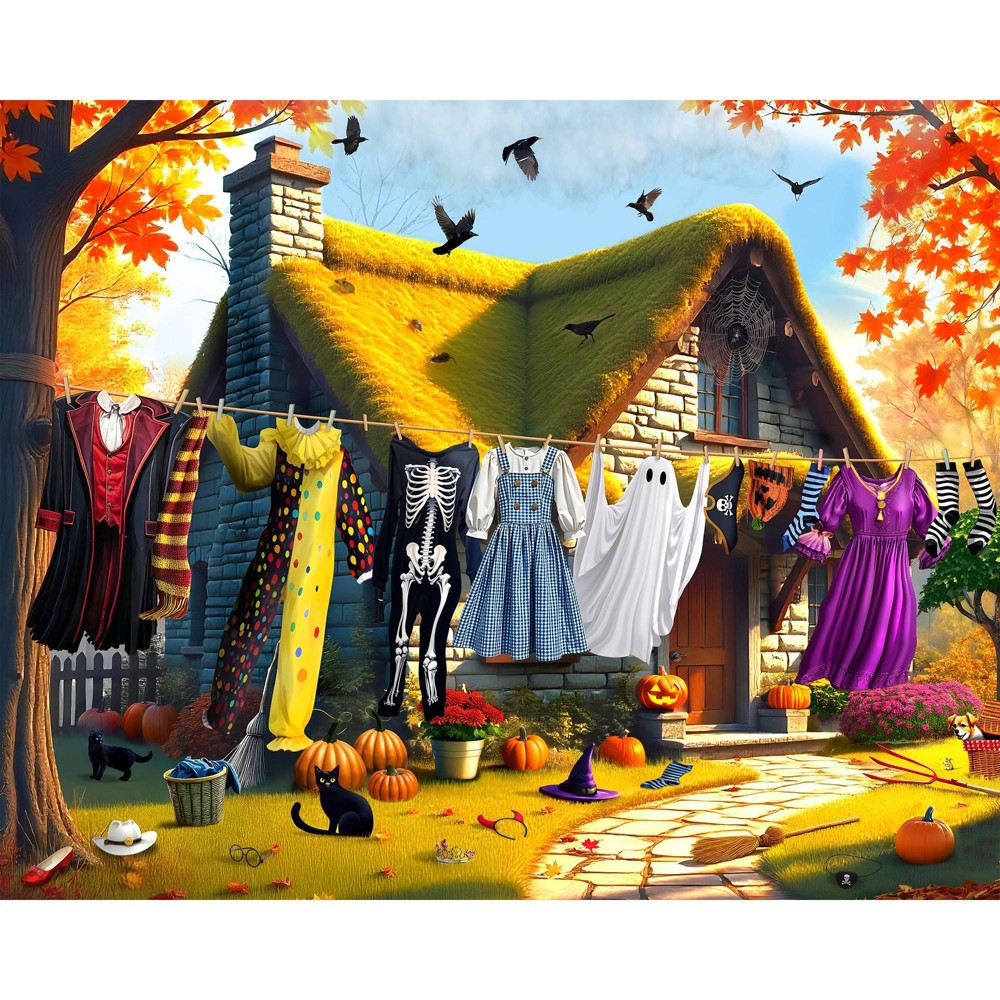 Photos - Jigsaw Puzzle / Mosaic Springbok Halloween Laundry 500pc Jigsaw Puzzle 