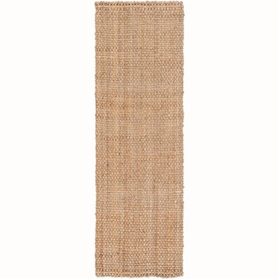 Mark & Day Austin 2'6"x8' Runner Woven Indoor Area Rugs Wheat: Jute, Rustic Handmade, Stain-Resistant, Flat Pile