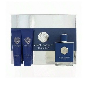 Vince Camuto Homme 3 Pc Set Men's Eau De Toilette Spray 3.4, Shower Gel 3.0, After Shave Balm 3.0 Oz - 1 of 2