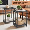 Accent Table Muebles Para La Sala Modern Side Table Living Room Tables Nightstand Bed Side Tables Bedroom Side Tables Set Of 2 - 3 of 4