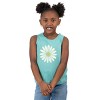 The Juniper Shop White Daisy Toddler Tank - 2T - Seafoam - 2 of 4
