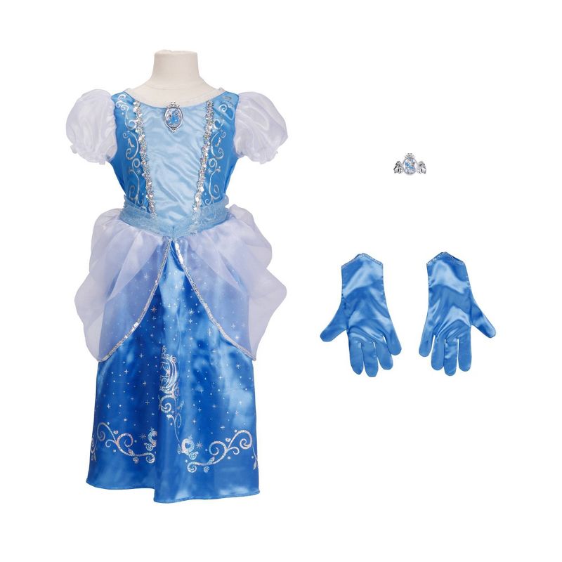 Disney Princess Cinderella Majestic Dress with Bracelet and Gloves, 1 of 5