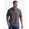 Liberty Blues by KingSize Men's Big & Tall Shrink-Less Pocket Piqué Polo - 4 of 4