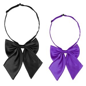 Allegra K Women's Pre-tied Adjustable Neck Strap Cute Bowknot Bow Ties 2 Pcs - 1 of 4