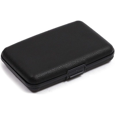 RFID Wallets for Men, Black Card Holder (4.25 x 2.8 In)