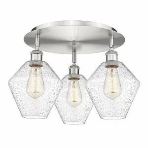 Cindyrella - 3 Light Flush Mount In Industrial Style-11 Inches Tall and 19.75 Inches Wide - 1 of 1