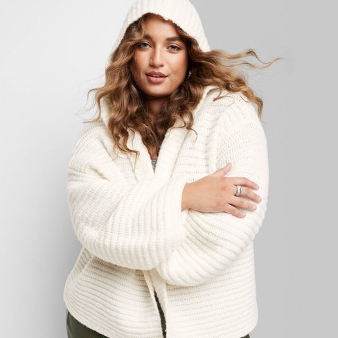 Women's Slouchy Sweater - Wild Fable™ Off-White XXL