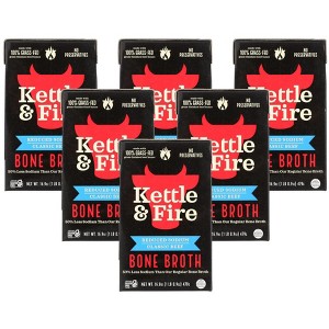 Kettle And Fire Bone Broth Reduced Sodium Classic Beef - Case of 6/16.9 oz - 1 of 4