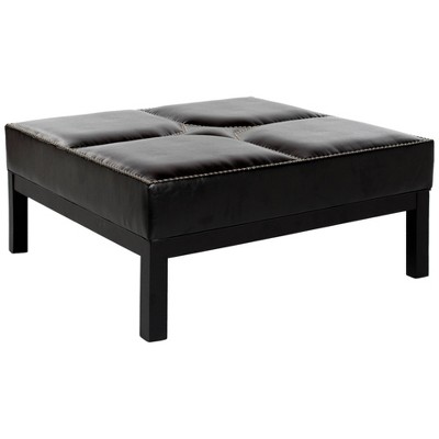 Theodore Ottoman - Black - Safavieh