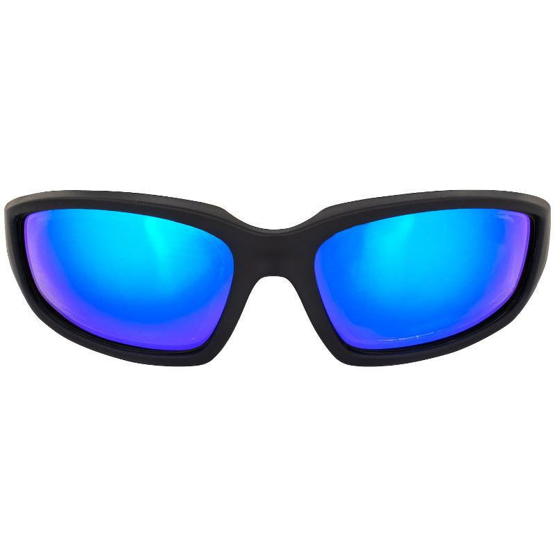 Global Vision Kickback Safety Motorcycle Glasses with Blue Lenses, 3 of 4