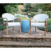 Leisure Made Monticello 3pc Wicker Seating in Blue - 2 of 4
