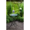 Evergreen Decorative Metal Bird Bath Stand, Dual Shepards Hook - 2 of 3