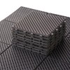 DOMETOUR Patio Interlocking Deck Tiles, 12x12 Composite Outdoor Flooring, All-Weather, Dark Brown, Pack of 44 - 2 of 4