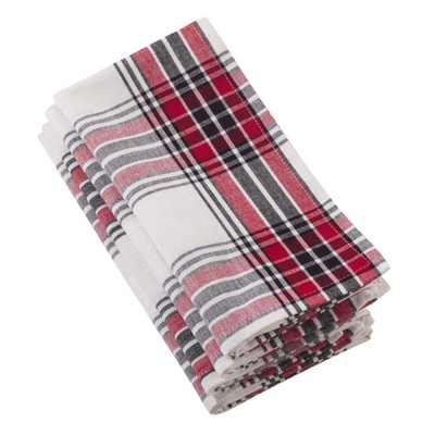 Borland Classic Plaid Design Casual Cotton Napkin - Saro Lifestyle