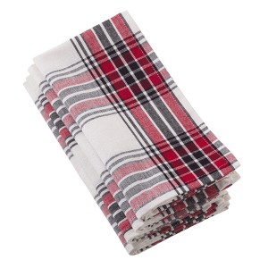 Green Red And Black Plaid Table Runner - Saro Lifestyle