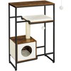 FEANDREA Woody Wonders Small Cat Tree for Kittens, Modern Cat Tower Cat Condo with Scratching Posts, Rustic Brown and white - 2 of 4