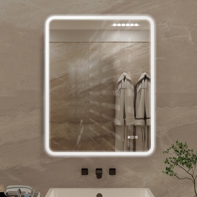Bathroom Mirror, Vanity Mirror for Bathroom With Anti-Fog function, Wall Bathroom Vanity Mirror Lighted Mirror