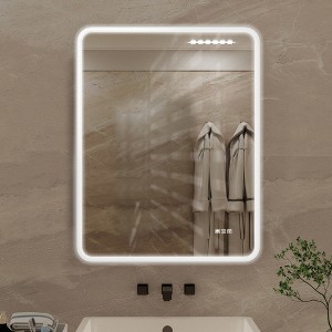 Bathroom Mirror, Vanity Mirror for Bathroom With Anti-Fog function, Wall Bathroom Vanity Mirror Lighted Mirror - 1 of 4