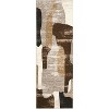 Modern Abstract Runner Rug for Kitchen, Soft Low Pile Non Slip Hallway Runners, Indoor Contemporary Floor Carpet for Laundry Bathroom - 2 of 4