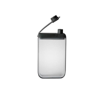 7.25 oz Clear and Black Tritan Leak-Free Flask